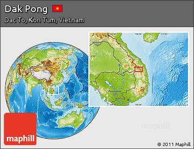 Physical Location Map of Dak Pong