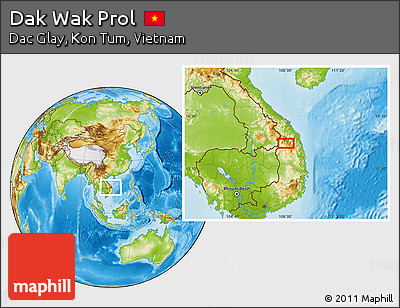 Physical Location Map of Dak Wak Prol