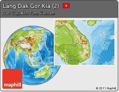 Physical Location Map of Làng Dak Gor Kla (2)