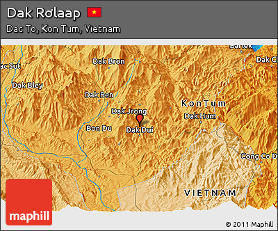 Political Panoramic Map of Dak Rơlaap