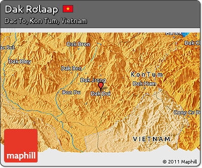 Political Panoramic Map of Dak Rơlaap