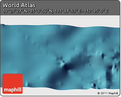 Satellite 3D Map of the Area around 14° 46' 42" N, 112° 16' 30" E