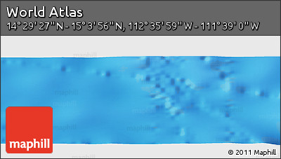 Physical Panoramic Map of the Area around 14° 46' 42" N, 112° 7' 30" W