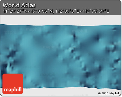 Satellite 3D Map of the Area around 14° 46' 42" N, 113° 7' 30" E