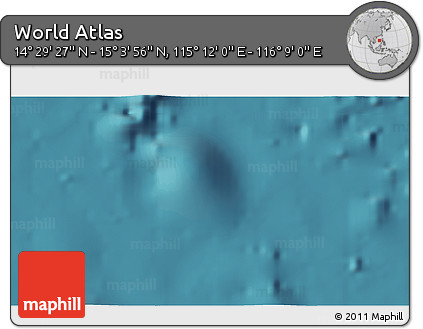 Satellite 3D Map of the Area around 14° 46' 42" N, 115° 40' 30" E
