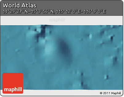 Satellite 3D Map of the Area around 14° 46' 42" N, 115° 40' 30" E