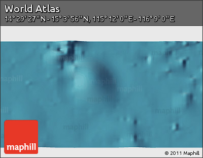 Satellite 3D Map of the Area around 14° 46' 42" N, 115° 40' 30" E