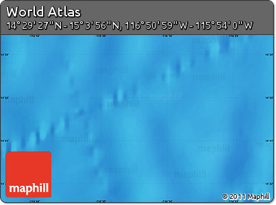 Physical Map of the Area around 14° 46' 42" N, 116° 22' 30" W