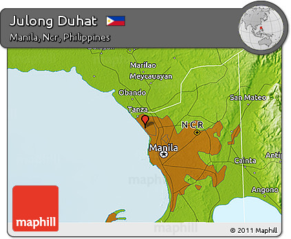 Physical 3D Map of Julong Duhat