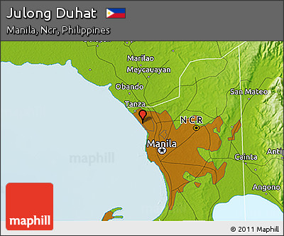 Physical 3D Map of Julong Duhat