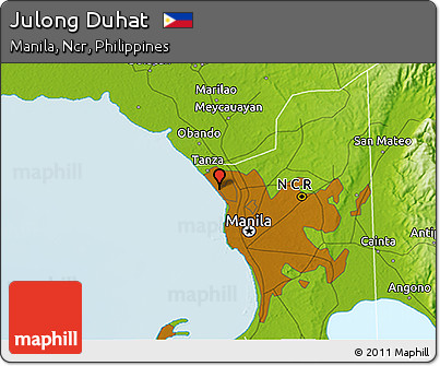 Physical 3D Map of Julong Duhat