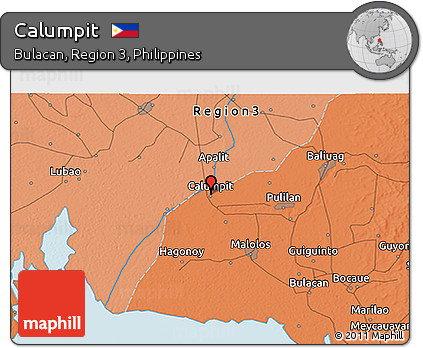 Political 3D Map of Calumpit