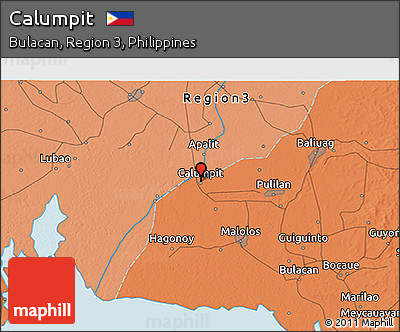 Political 3D Map of Calumpit