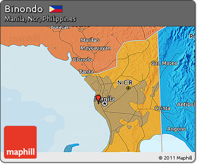 Political 3D Map of Binondo