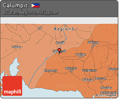 Political 3D Map of Calumpit