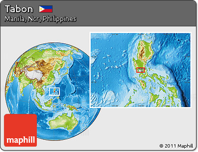 Physical Location Map of Tabon
