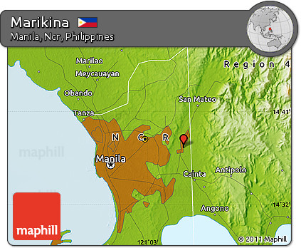 Physical Map of Marikina