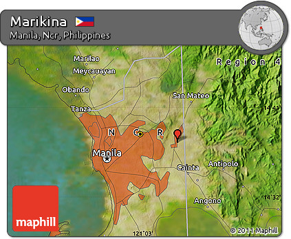 Satellite Map of Marikina