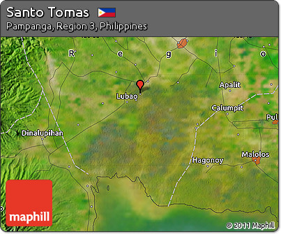 Sto Tomas Pampanga Map Free Satellite Map Of Santo Tomas