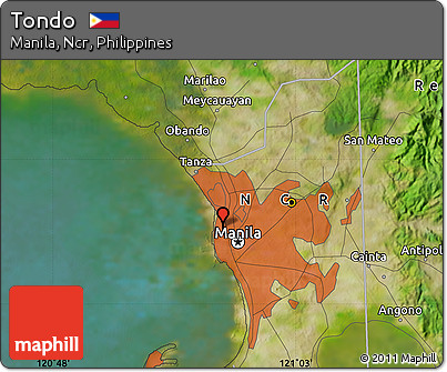 Satellite Map of Tondo