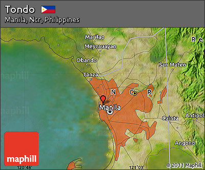 Satellite Map of Tondo