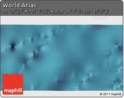 Satellite 3D Map of the Area around 14° 46' 42" N, 129° 16' 30" E