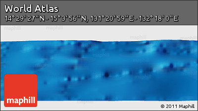 Physical Panoramic Map of the Area around 14° 46' 42" N, 131° 49' 29" E