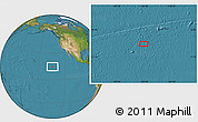 Satellite Location Map of the area around 14° 46' 42" N, 134° 13' 29" W