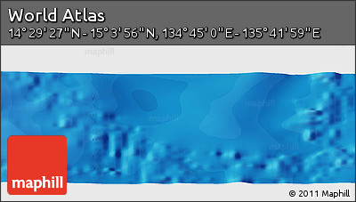 Political Panoramic Map of the Area around 14° 46' 42" N, 135° 13' 29" E