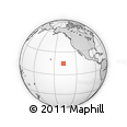 Outline Map of the Area around 14° 46' 42" N, 137° 37' 30" W, rectangular outline