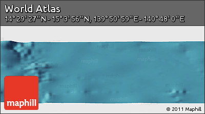 Satellite Panoramic Map of the Area around 14° 46' 42" N, 140° 19' 29" E