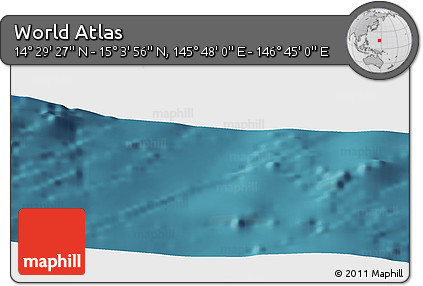 Satellite Panoramic Map of the Area around 14° 46' 42" N, 146° 16' 30" E