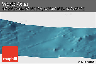 Satellite Panoramic Map of the Area around 14° 46' 42" N, 146° 16' 30" E