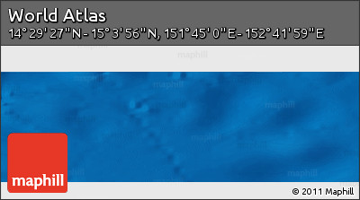 Physical Panoramic Map of the Area around 14° 46' 42" N, 152° 13' 29" E
