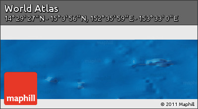 Physical Panoramic Map of the Area around 14° 46' 42" N, 153° 4' 29" E