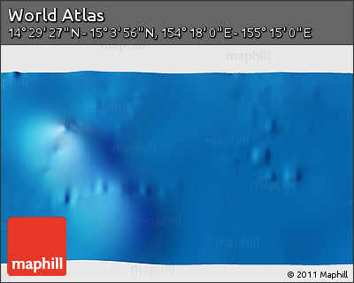 Physical 3D Map of the Area around 14° 46' 42" N, 154° 46' 30" E