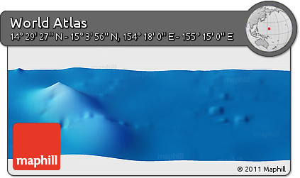 Physical Panoramic Map of the Area around 14° 46' 42" N, 154° 46' 30" E