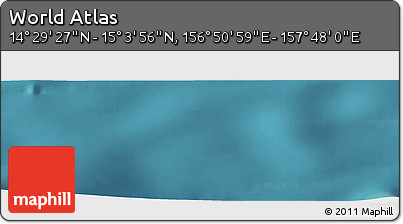 Satellite Panoramic Map of the Area around 14° 46' 42" N, 157° 19' 29" E