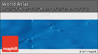 Physical Panoramic Map of the Area around 14° 46' 42" N, 158° 10' 30" E