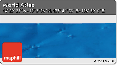 Physical Panoramic Map of the Area around 14° 46' 42" N, 158° 10' 30" E