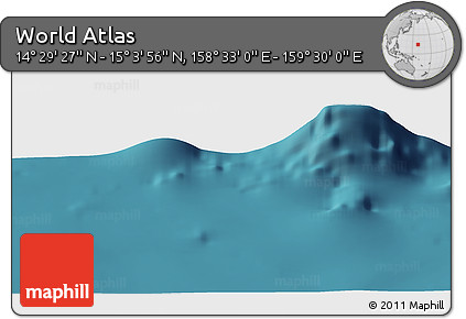 Satellite Panoramic Map of the Area around 14° 46' 42" N, 159° 1' 30" E