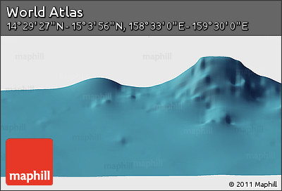 Satellite Panoramic Map of the Area around 14° 46' 42" N, 159° 1' 30" E