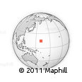 Outline Map of the Area around 14° 46' 42" N, 160° 43' 29" E, rectangular outline
