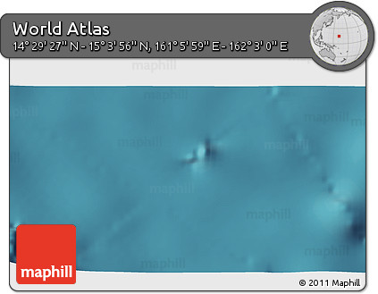 Satellite 3D Map of the Area around 14° 46' 42" N, 161° 34' 29" E