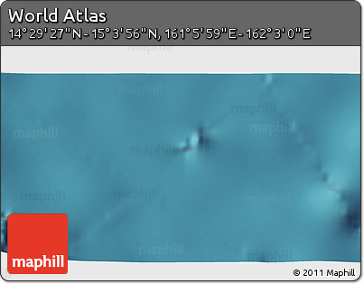 Satellite 3D Map of the Area around 14° 46' 42" N, 161° 34' 29" E
