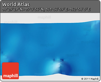 Physical 3D Map of the Area around 14° 46' 42" N, 162° 25' 30" E