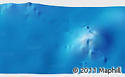 Shaded Relief 3D Map of the area around 14° 46' 42" N, 163° 16' 30" E