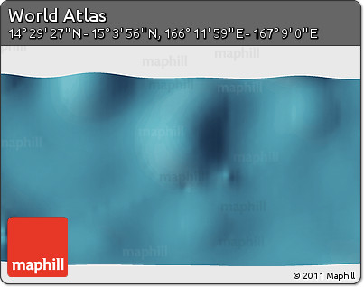 Satellite 3D Map of the Area around 14° 46' 42" N, 166° 40' 30" E