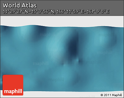 Satellite 3D Map of the Area around 14° 46' 42" N, 166° 40' 30" E