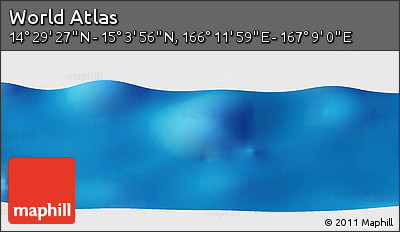 Physical Panoramic Map of the Area around 14° 46' 42" N, 166° 40' 30" E